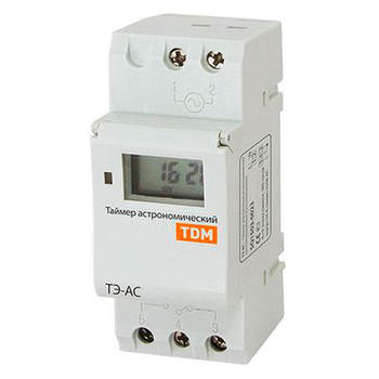 Таймер электронный астрономический ТЭ-АС 16А-DIN TDM SQ1503-0023 - Электрика, НВА - Реле, автоматизация и управление - Таймеры - . Магазин оборудования для автономного и резервного электропитания Ekosolar.ru в Королевах