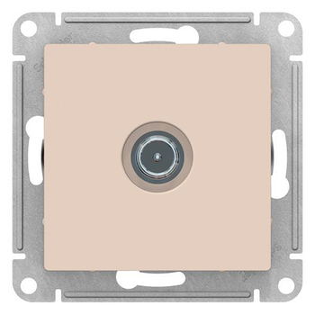 Розетка TV SE AtlasDesign оконечная 1DB, бежевая, механизм - Электрика, НВА - Выключатели и розетки - Розетки - . Магазин оборудования для автономного и резервного электропитания Ekosolar.ru в Королевах