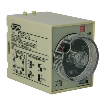 Реле времени 220V ST3PC-G (4-24h) Энергия - Электрика, НВА - Реле, автоматизация и управление - Реле времени - . Магазин оборудования для автономного и резервного электропитания Ekosolar.ru в Королевах
