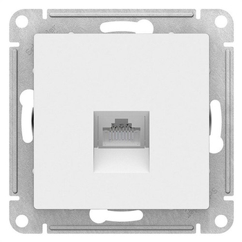 Розетка компьютерная SE AtlasDesign RJ45, белая механизм - Электрика, НВА - Выключатели и розетки - Розетки - . Магазин оборудования для автономного и резервного электропитания Ekosolar.ru в Королевах