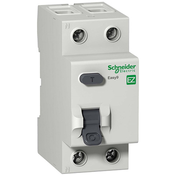 Дифференциальный выключатель Schneider Electric (УЗО) EASY 9 2P 40А 30мА AC 4,5 кА - Электрика, НВА - Модульное оборудование - Дифференциальные автоматы - . Магазин оборудования для автономного и резервного электропитания Ekosolar.ru в Королевах