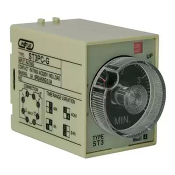 Реле времени 220V ST3PC-G (0.5-4min/40min/4h/24h) Энергия - Электрика, НВА - Реле, автоматизация и управление - Реле времени - . Магазин оборудования для автономного и резервного электропитания Ekosolar.ru в Королевах