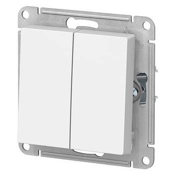 Выключатель Schneider Electric AtlasDesign 2-клавишный сх.5, 10АХ, белый, механизм - Электрика, НВА - Выключатели и розетки - Выключатели - . Магазин оборудования для автономного и резервного электропитания Ekosolar.ru в Королевах