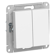 Выключатель Schneider Electric AtlasDesign 2-клавишный сх.5, 10АХ, белый, механизм - Электрика, НВА - Выключатели и розетки - Выключатели - . Магазин оборудования для автономного и резервного электропитания Ekosolar.ru в Королевах